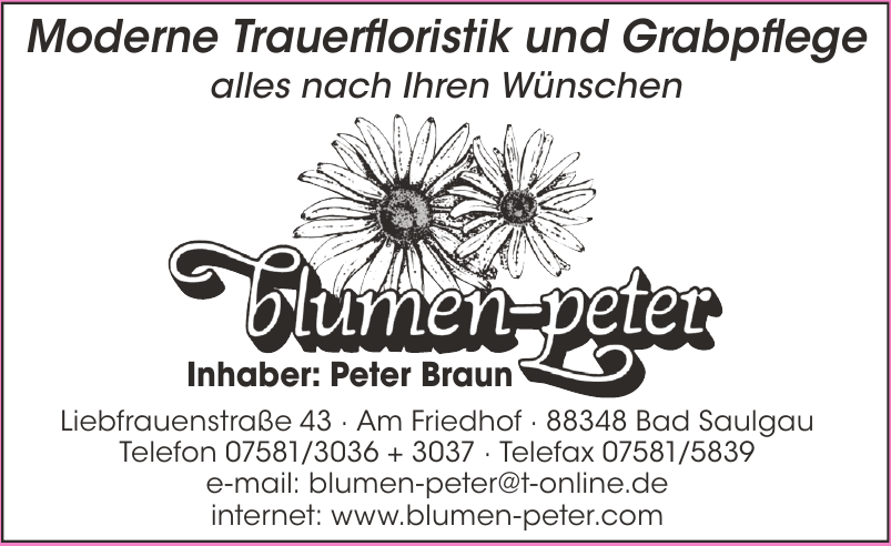 Blumen Peter Blumen Peter