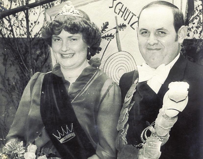 Das Königspaar vor 40 Jahren: 1982 regierten König Franz Liesner mit seiner Königin Marlies Teriert die Schützen in Beikelort-Isingort