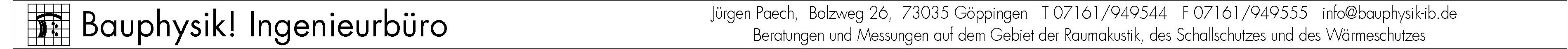 Bauphysik Ingenieurbüro Jürgen Paech Bauphysik Ingenieurbüro Jürgen Paech