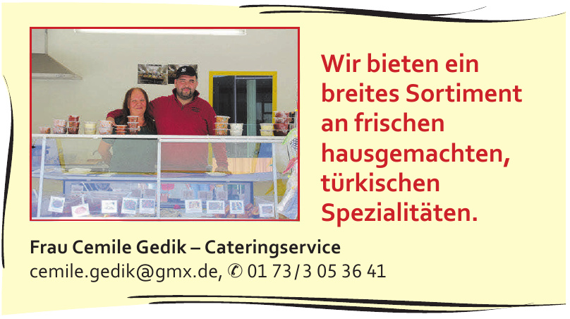 Frau Cemile Gedik – Cateringservice Frau Cemile Gedik – Cateringservice