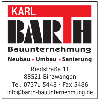 Karl Barth Bauunternehmen Karl Barth Bauunternehmen