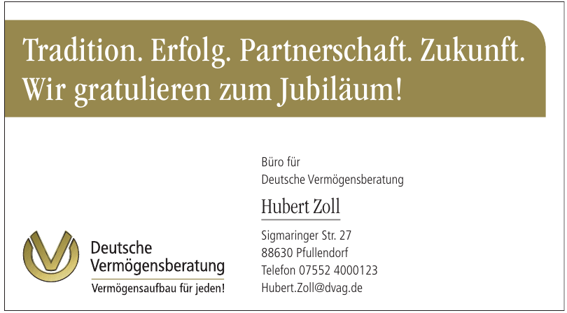 Deutsche Vermögensberatung - Hubert Zoll Deutsche Vermögensberatung - Hubert Zoll