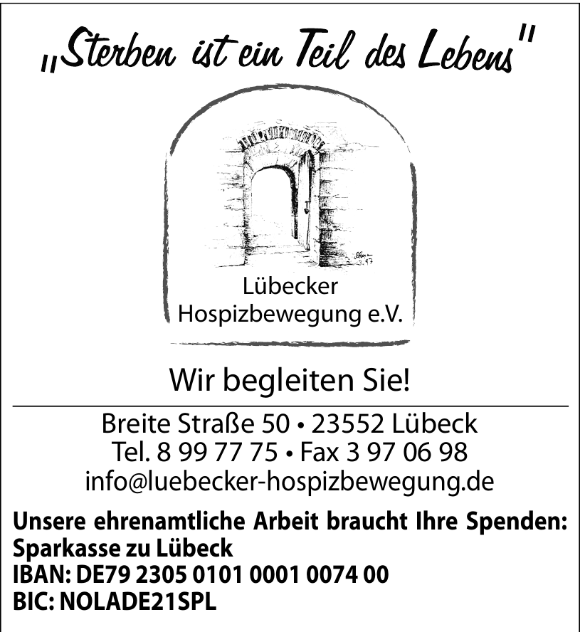 Lübecker Hospizbewegung e. V. Lübecker Hospizbewegung e. V.