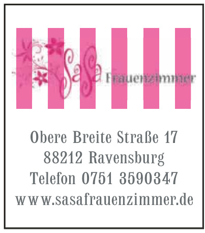 Sasa Frauenzimmer Sasa Frauenzimmer