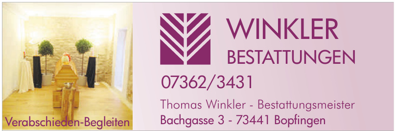 Winkler Bestattungen Winkler Bestattungen