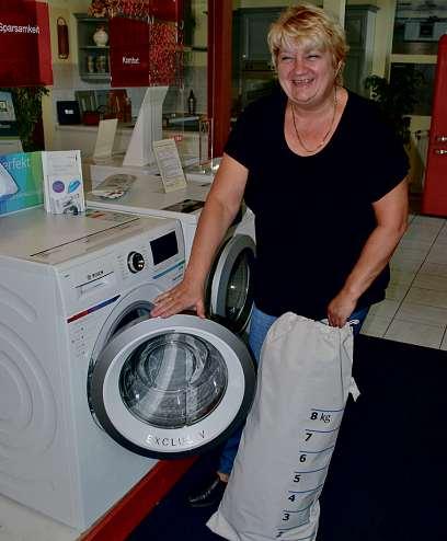 Carola Bolz bietet auch bei den Waschmaschinen effiziente und energiesparende Modelle an.