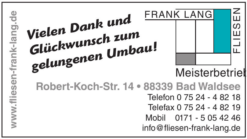 Frank Lang Fliesen Frank Lang Fliesen