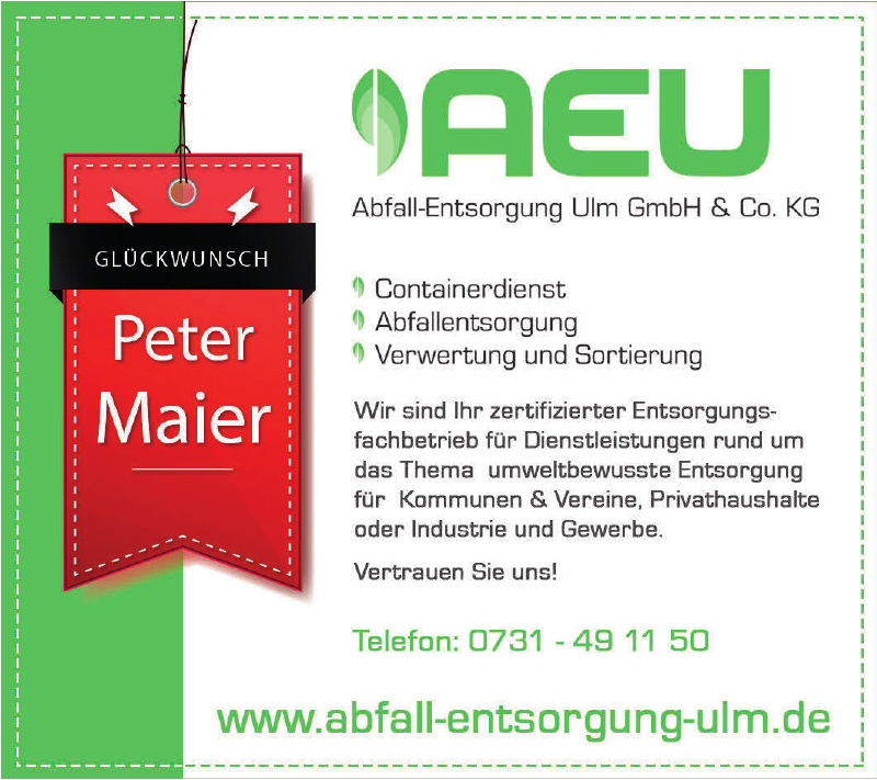 Abfall-Umsorgung Ulm GmbH & Co. KG Abfall-Umsorgung Ulm GmbH & Co. KG