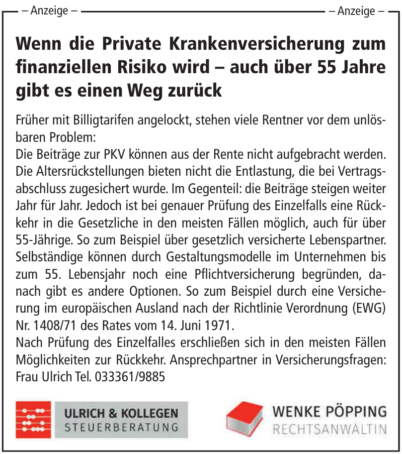 Ulrich & Kollegen Steuerberatung Ulrich & Kollegen Steuerberatung
