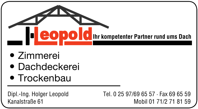 Dipl.-Ing. Holger Leopold Dipl.-Ing. Holger Leopold