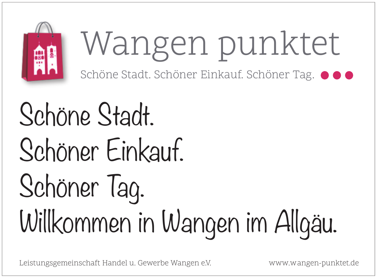Leistungsgemeinschaft Handel u. Gewerbe Wangen e.V. Leistungsgemeinschaft Handel u. Gewerbe Wangen e.V.
