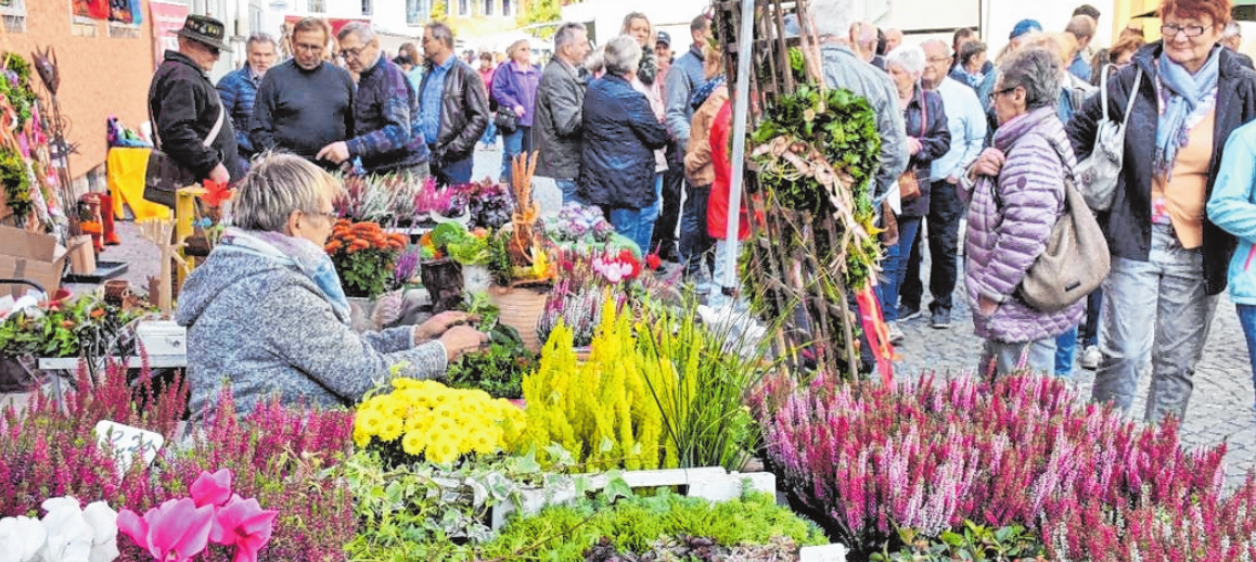 In der Innenstadt wird es am Donnerstag, 3. Oktober, ein reges Markttreiben geben. In der Innenstadt wird es am Donnerstag, 3. Oktober, ein reges Markttreiben geben.