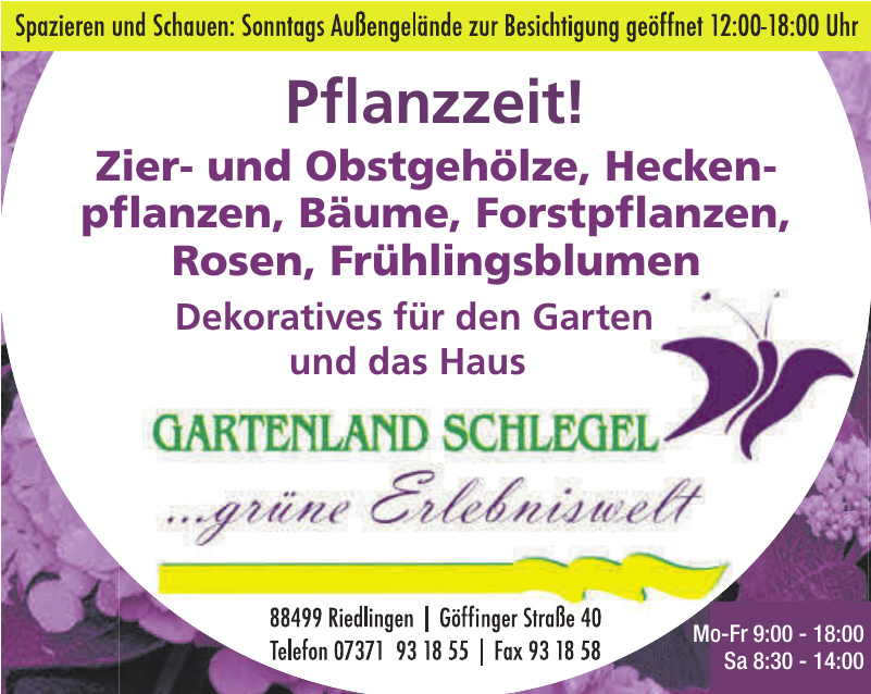Gartenland Schlegel Gartenland Schlegel
