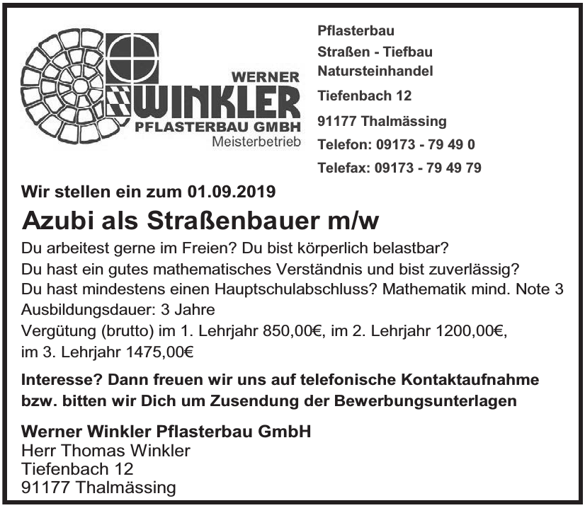 Werner Winkler Pflasterbau GmbH Werner Winkler Pflasterbau GmbH
