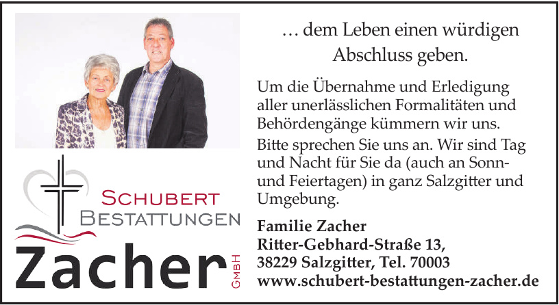 Schubert Bestattungen Zacher GmbH