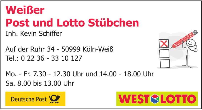 Weißer Post und Lotto Stübchen Weißer Post und Lotto Stübchen