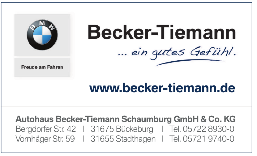 Autohaus Becker-Tiemann Schaumburg GmbH & Co. KG