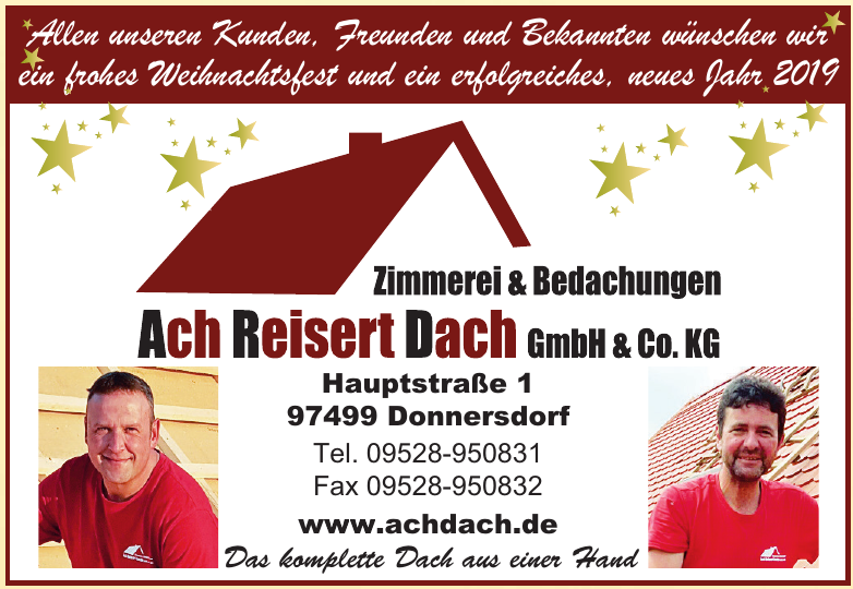 Zimmerei & Bedachungen Ach Reisert Dach GmbH & Co. KG Zimmerei & Bedachungen Ach Reisert Dach GmbH & Co. KG