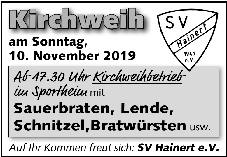 SV Hainert e.V. SV Hainert e.V.