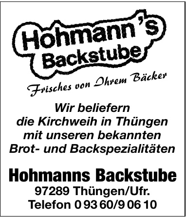 Hohmanns Backstube