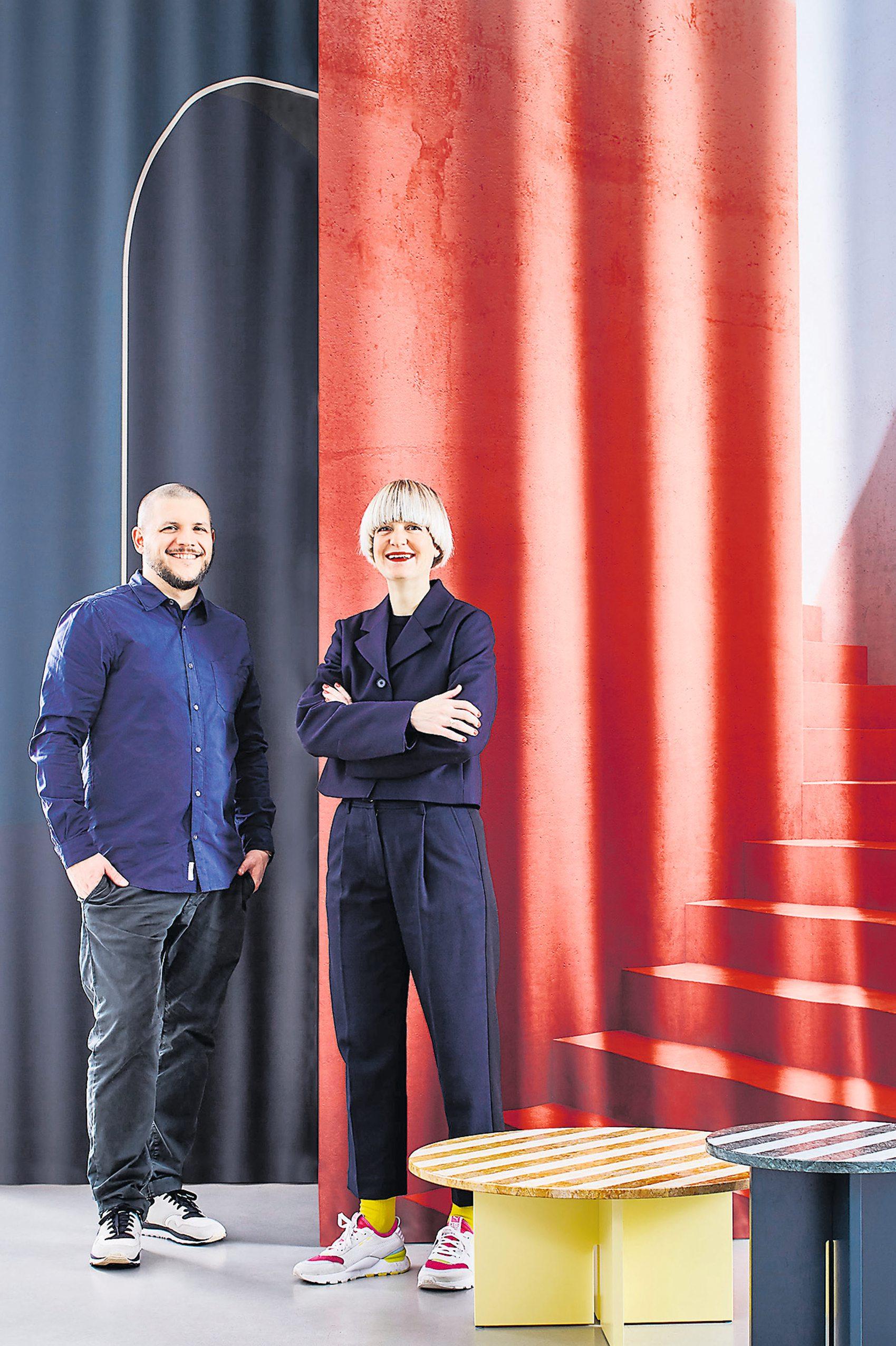 Das Designer-Duo hat alles im Blick: Marcel Besau und Eva Marguerre. Bild: Silke Zander