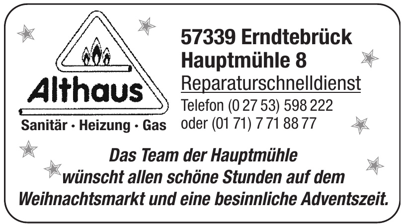Althaus Reparaturschnelldienst Althaus Reparaturschnelldienst