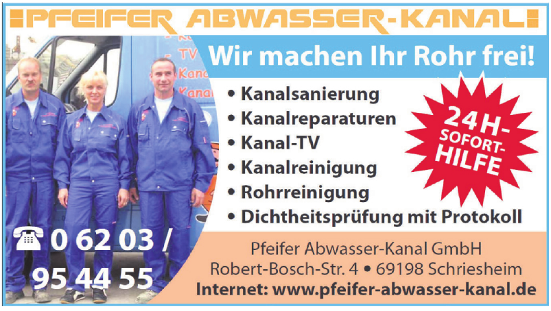 Pfeifer Abwasser-Kanal GmbH Pfeifer Abwasser-Kanal GmbH