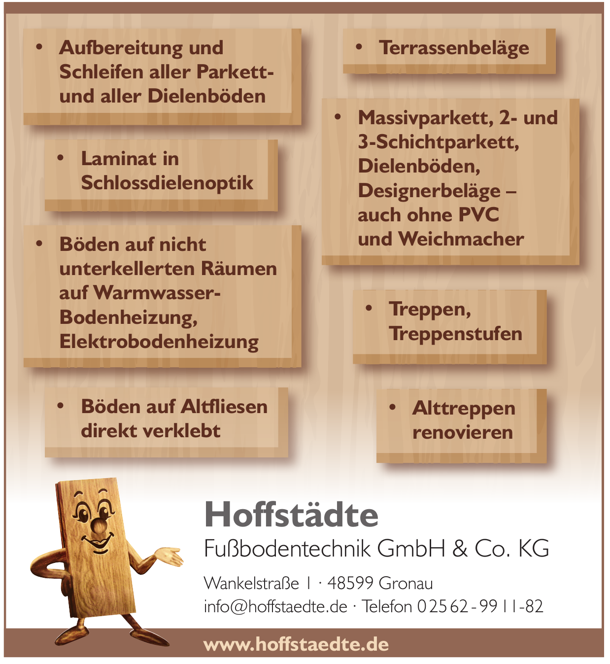 Hoffstädte Fußbodentechnik GmbH & Co. KG Hoffstädte Fußbodentechnik GmbH & Co. KG