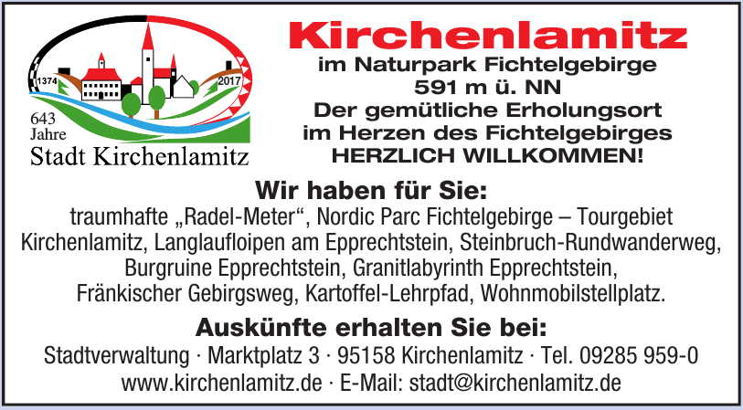 Stadt Kirchenlamitz Stadt Kirchenlamitz