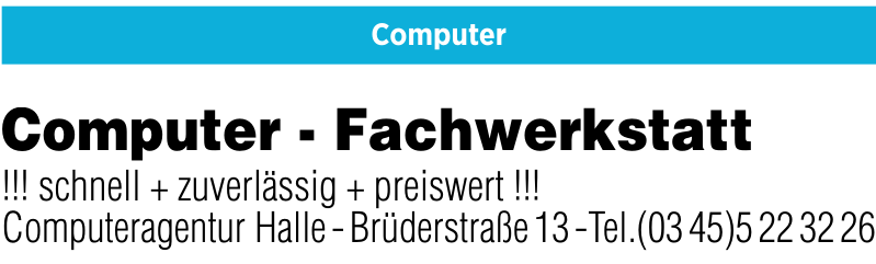 Computeragentur Halle Computeragentur Halle
