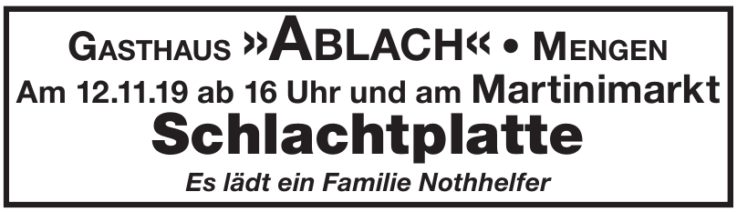 Gasthaus »Ablach« Gasthaus »Ablach«