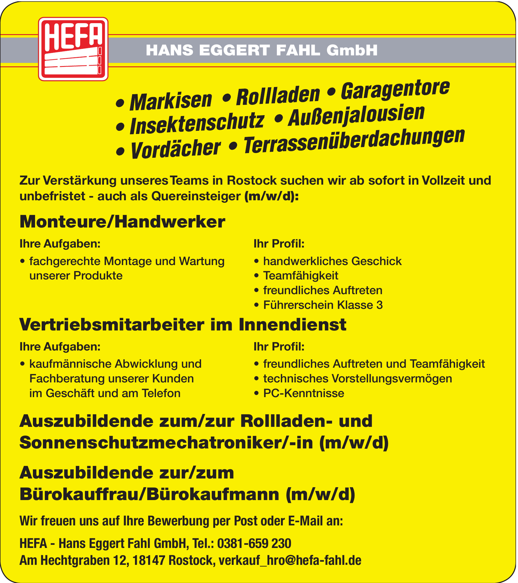 HEFA - Hans Eggert Fahl GmbH HEFA - Hans Eggert Fahl GmbH