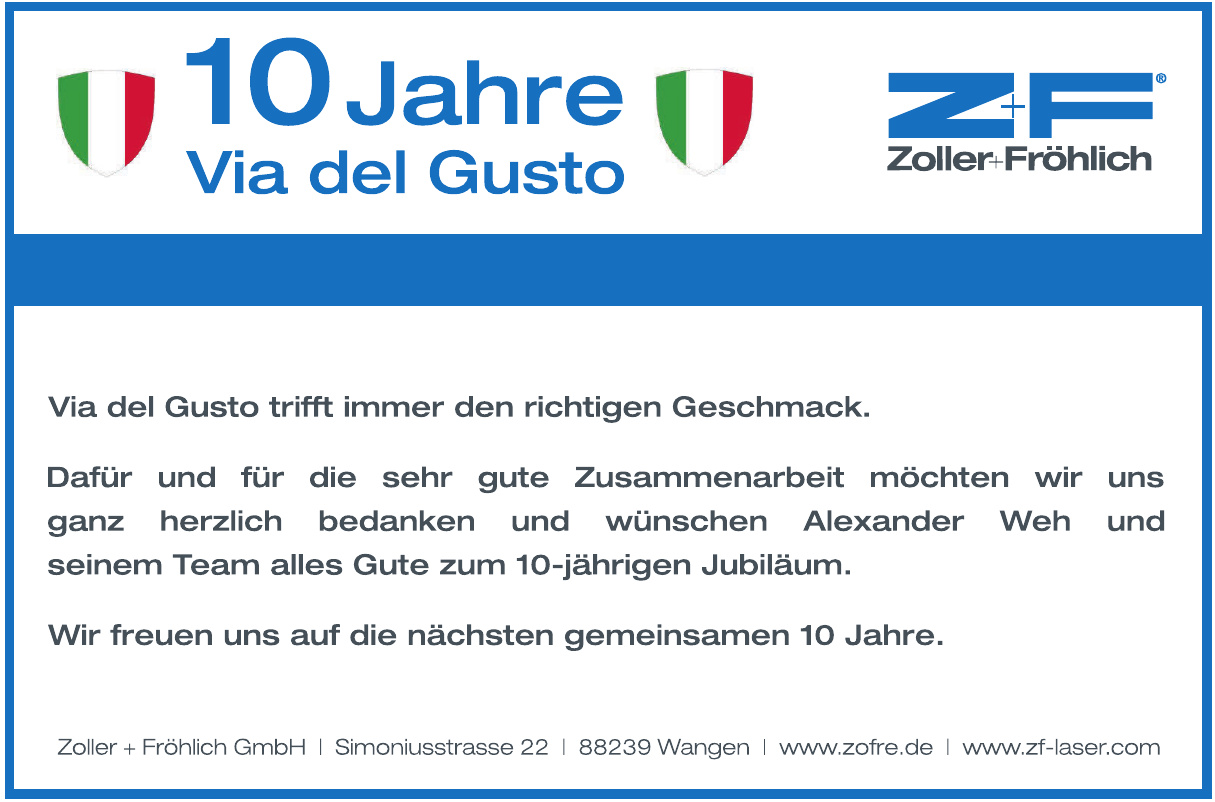 Zoller + Fröhlich GmbH Zoller + Fröhlich GmbH