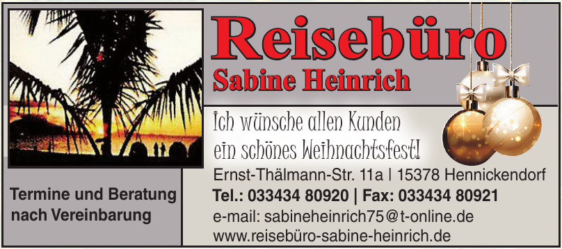 Reisebüro Sabine Heinrich