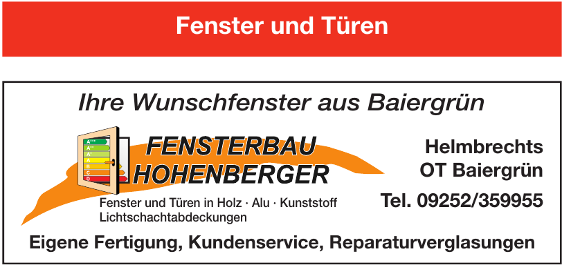 Fensterbau Hohenberger Fensterbau Hohenberger