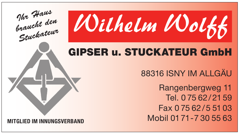Gipser und Stuckateur GmbH - Wilhelm Wolff Gipser und Stuckateur GmbH - Wilhelm Wolff