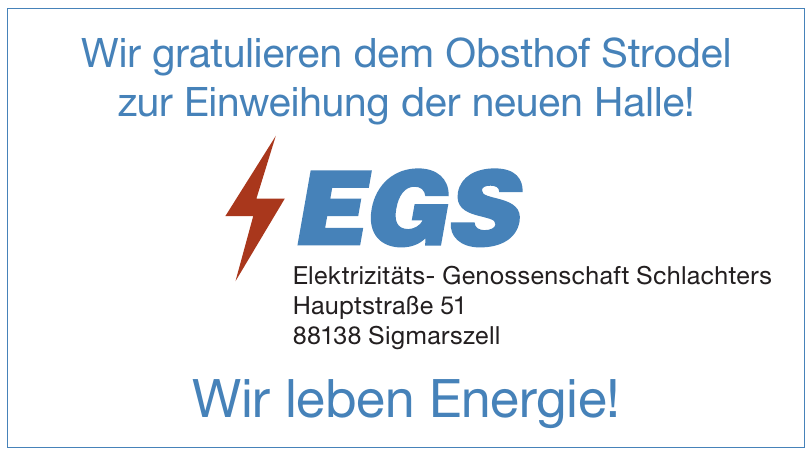 Elektrizitäts- Genossenschaft Schlachters Elektrizitäts- Genossenschaft Schlachters