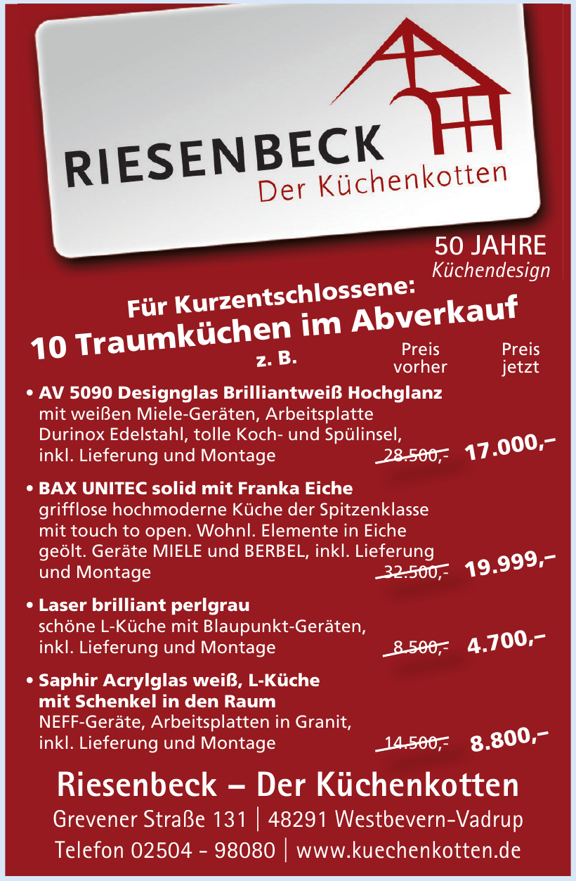 Riesenbeck – Der Küchenkotten Riesenbeck – Der Küchenkotten