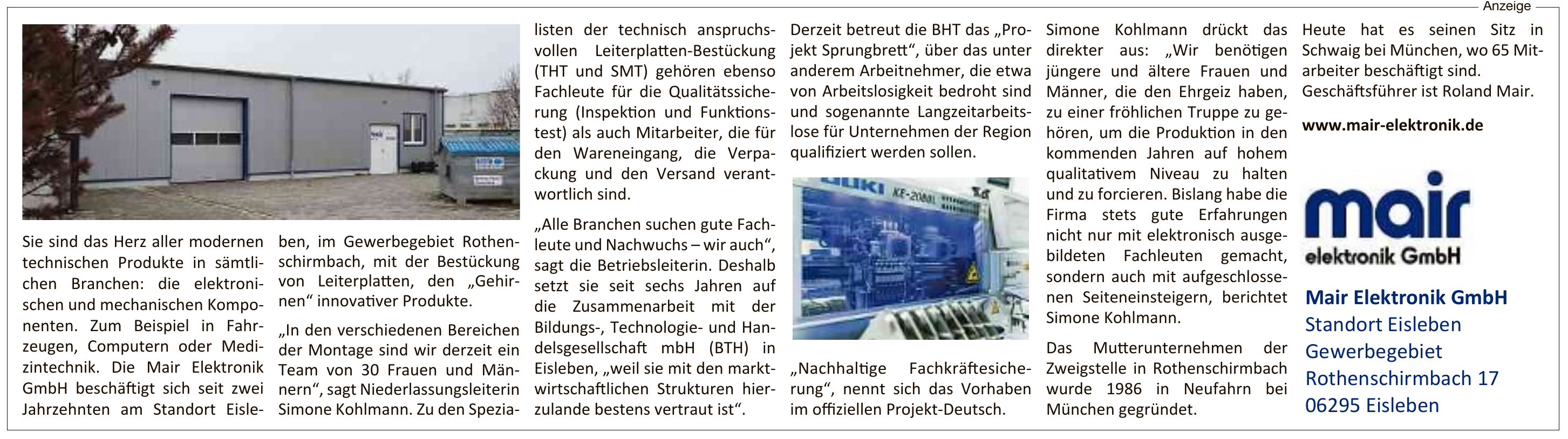 Mair Elektronik GmbH Mair Elektronik GmbH