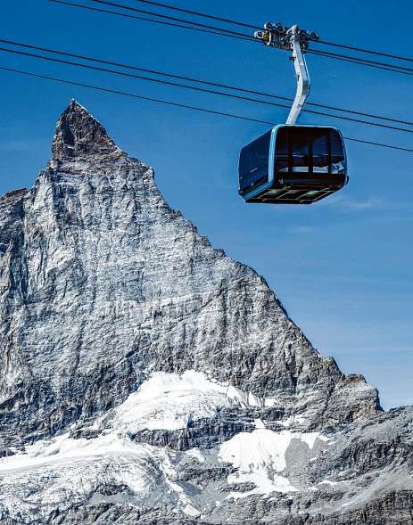 Die Gondeln des „Matterhorn glacier ride“. FOTO: ZERMATT BERGBAHNEN