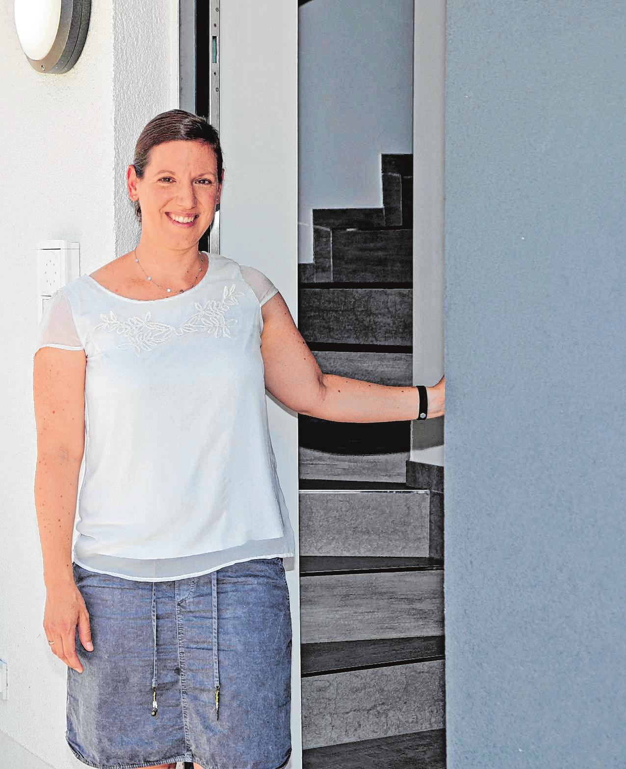 Wohnt seit Februar mit ihrer Familie in Franklin-Mitte: Bettina Löble. BILDER: BLÜTHNER Wohnt seit Februar mit ihrer Familie in Franklin-Mitte: Bettina Löble. BILDER: BLÜTHNER