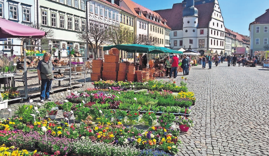 Ganz bunt wird es zum Frühlingsmarkt in Hildburghausen. Ganz bunt wird es zum Frühlingsmarkt in Hildburghausen.