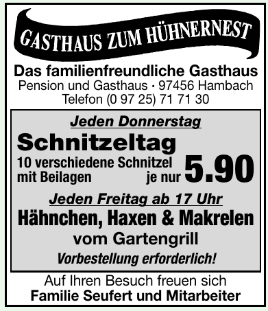 Gasthaus Zum Hühnernest Gasthaus Zum Hühnernest