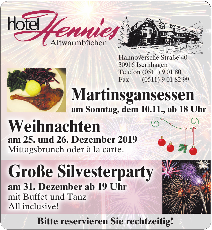 Hotel Hennies Altwarmbüchen Hotel Hennies Altwarmbüchen
