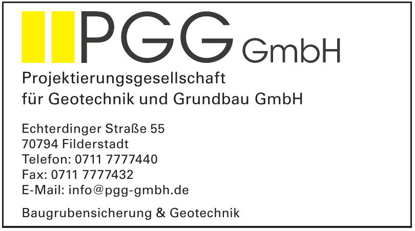 Projektierungsgesellschaft für Geotechnik und Grundbau GmbH Projektierungsgesellschaft für Geotechnik und Grundbau GmbH