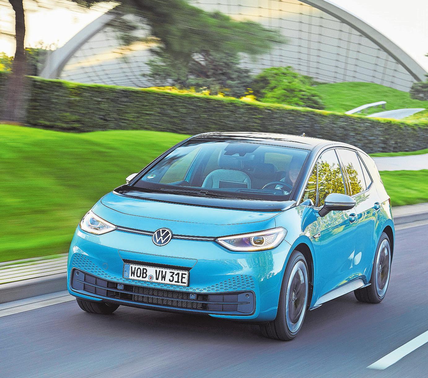 Eine neue Designsprache für eine neue Ära: Mit dem ID.3 will VW den langen Weg weg von fossilen Brennstoffen einleiten. Bild: PD