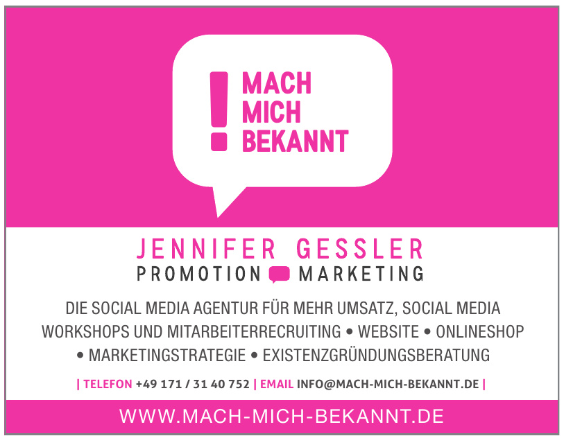 Mach mich bekannt Mach mich bekannt