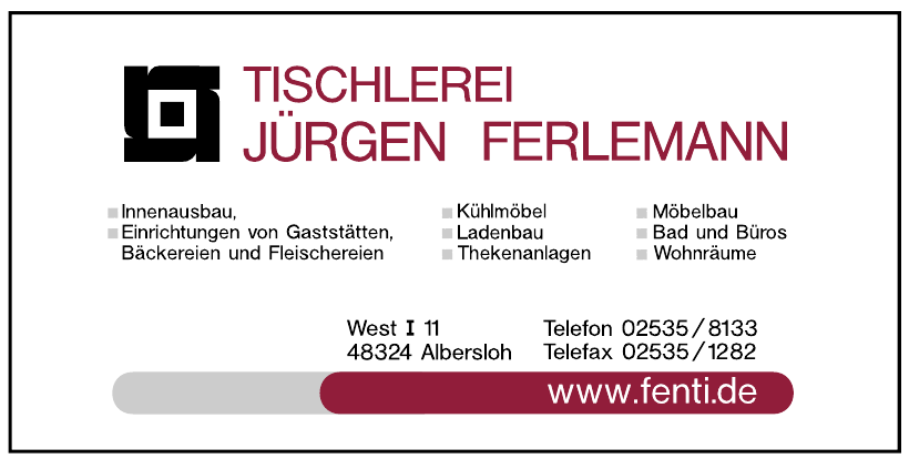 Tischlerei Jürgen Ferlemann Tischlerei Jürgen Ferlemann