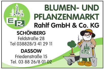 Blumen- und Pflanzenmarkt Rahlf GmbH & Co. KG Blumen- und Pflanzenmarkt Rahlf GmbH & Co. KG