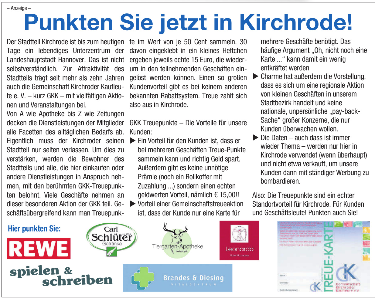 Hier punkten Sie Hier punkten Sie
